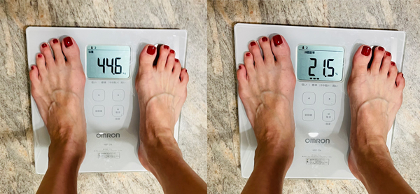 ライザップウーマン23日目 体重