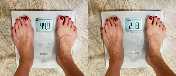 ライザップウーマン24日目 体重